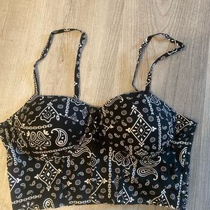 Paisley crop top